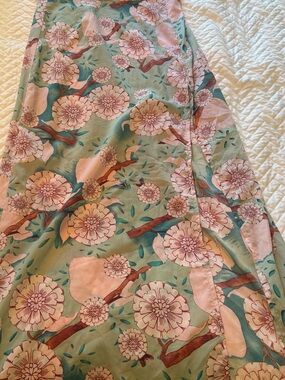 PrettyLittleThing Mint Green and Blush Pink Floral Cami Dress